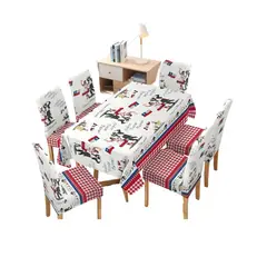GENERICO - MANTEL FIESTAS PATRIAS CON 6 FUNDAS DE SILLAS