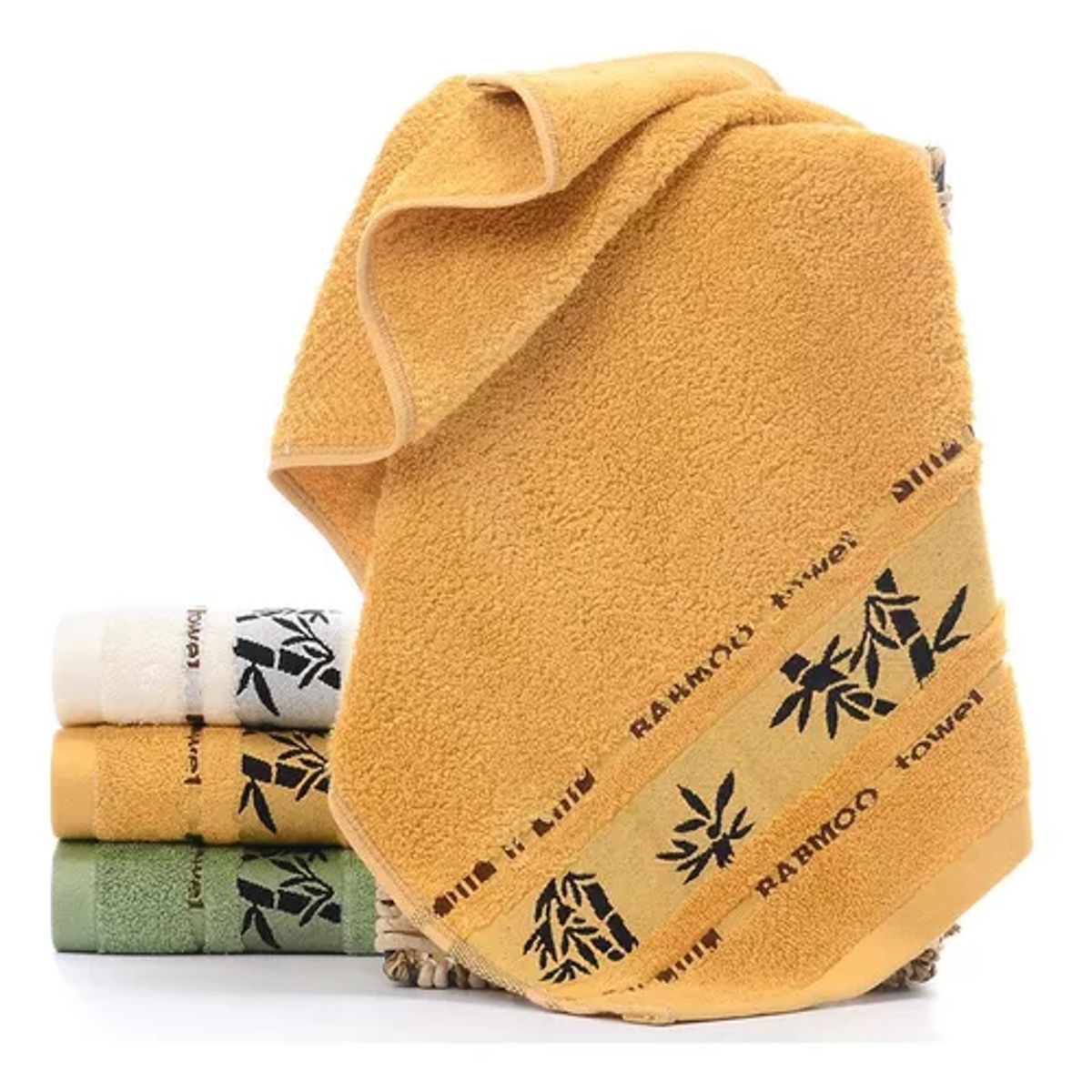 GENERICO - Set de 6 toallas de baño de algodón bamboo súper suaves