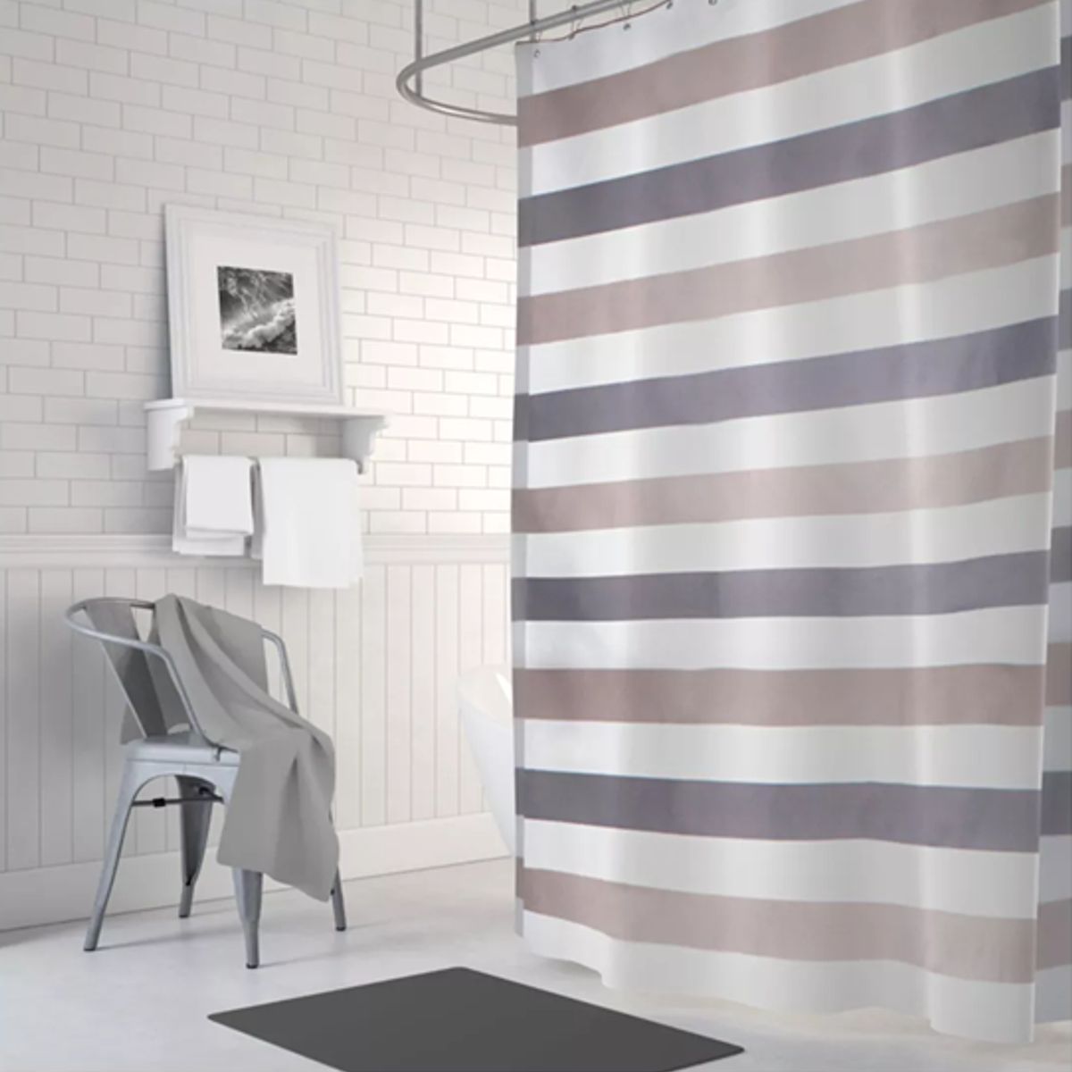 GENERICO - Cortina de baño 180x180 - lineal