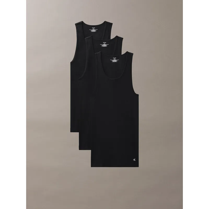 CALVIN KLEIN - Pack 3 Camisetas Cotton Classic Negro Calvin Klein