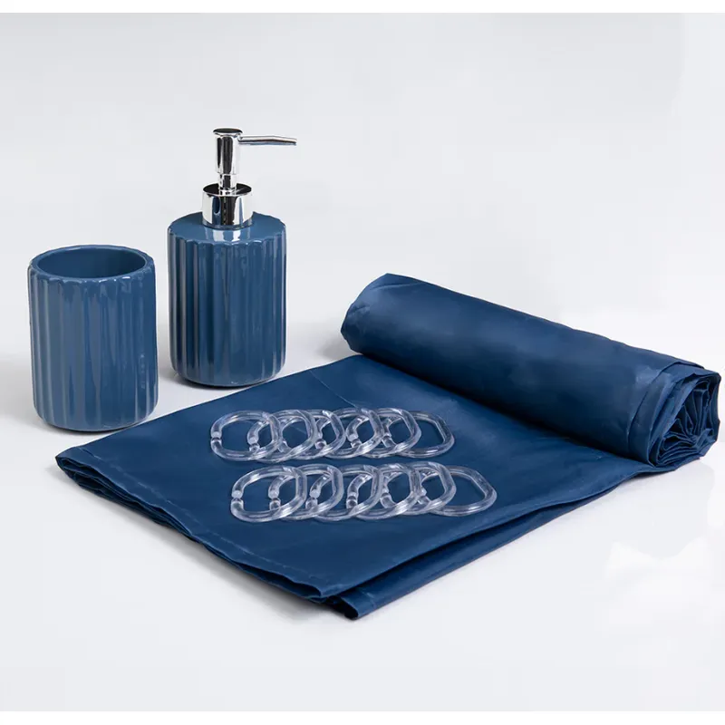DORAL - Set Cortina De Baño 4 Piezas Mashini