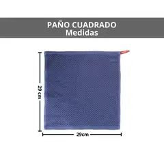 GENERICO - Paño De Cocina Toalla Algodón 100% 33g 29x29cmPack 3 Und