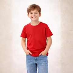 ROLY - Polera para niño manga corta cuello polo algodón premium