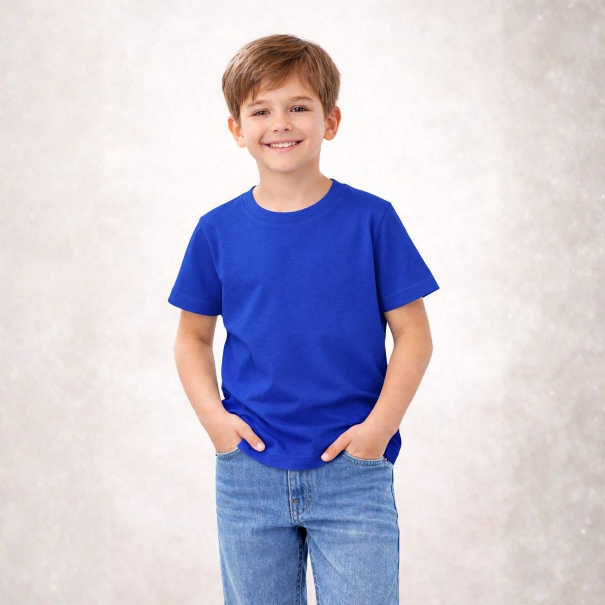 ROLY - Polera para niño manga corta cuello polo algodón premium