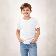 ROLY - Polera para niño manga corta cuello polo algodón premium