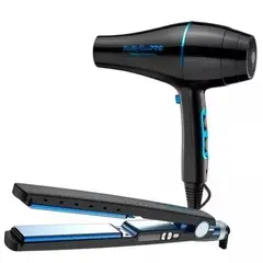 BABYLISS PRO - Kit Plancha Ionica 32mm Secador 2000w Babyliss