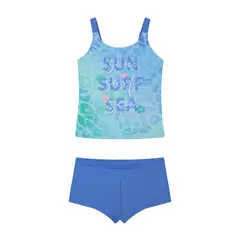 H2O WEAR - Traje de Baño Niña Teens Tankini UV50 Azul - Azul