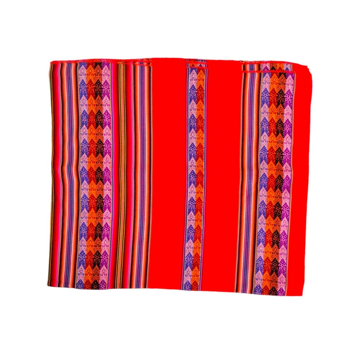 Manta Mantel Aguayo Andino 1.10 X 2.30 cm Decorativos Naranja Neon, marca GENERICO - Foto 2