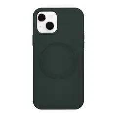 KBOD - Carcasa Antigolpes de Cuero Magnetic Para iPhone 14 Verde