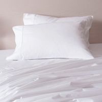 Juego De Sabanas 2 Plazas Lisas 180 Hilos By Fabrics Blanco