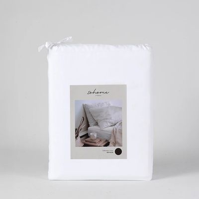 Imagen 2 del producto Juego De Sabanas 2 Plazas Lisas 180 Hilos By Fabrics Blanco