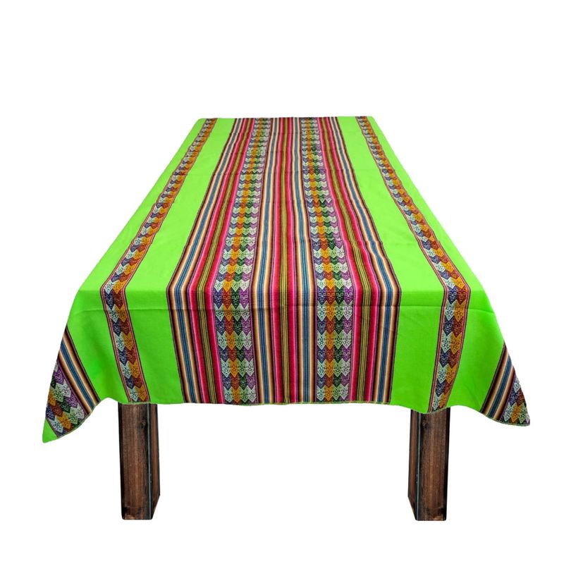 GENERICO - Manta Mantel Aguayo Andino 1.10 X 2,30 cmDecorativos Verde Lima