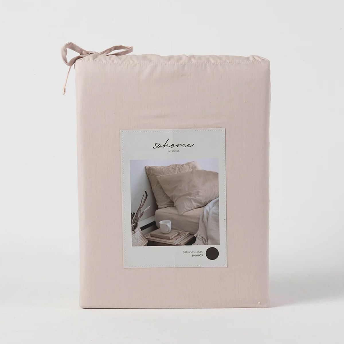 SOHOME - Juego De Sabanas 2 Plazas Lisas 180 Hilos Sohome By Fabrics Rosado