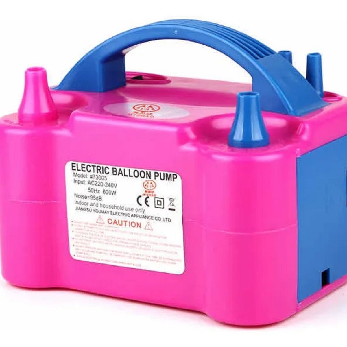 GENERICO - INFLADOR GLOBOS ELÉCTRICO CON 2 INYECTORES