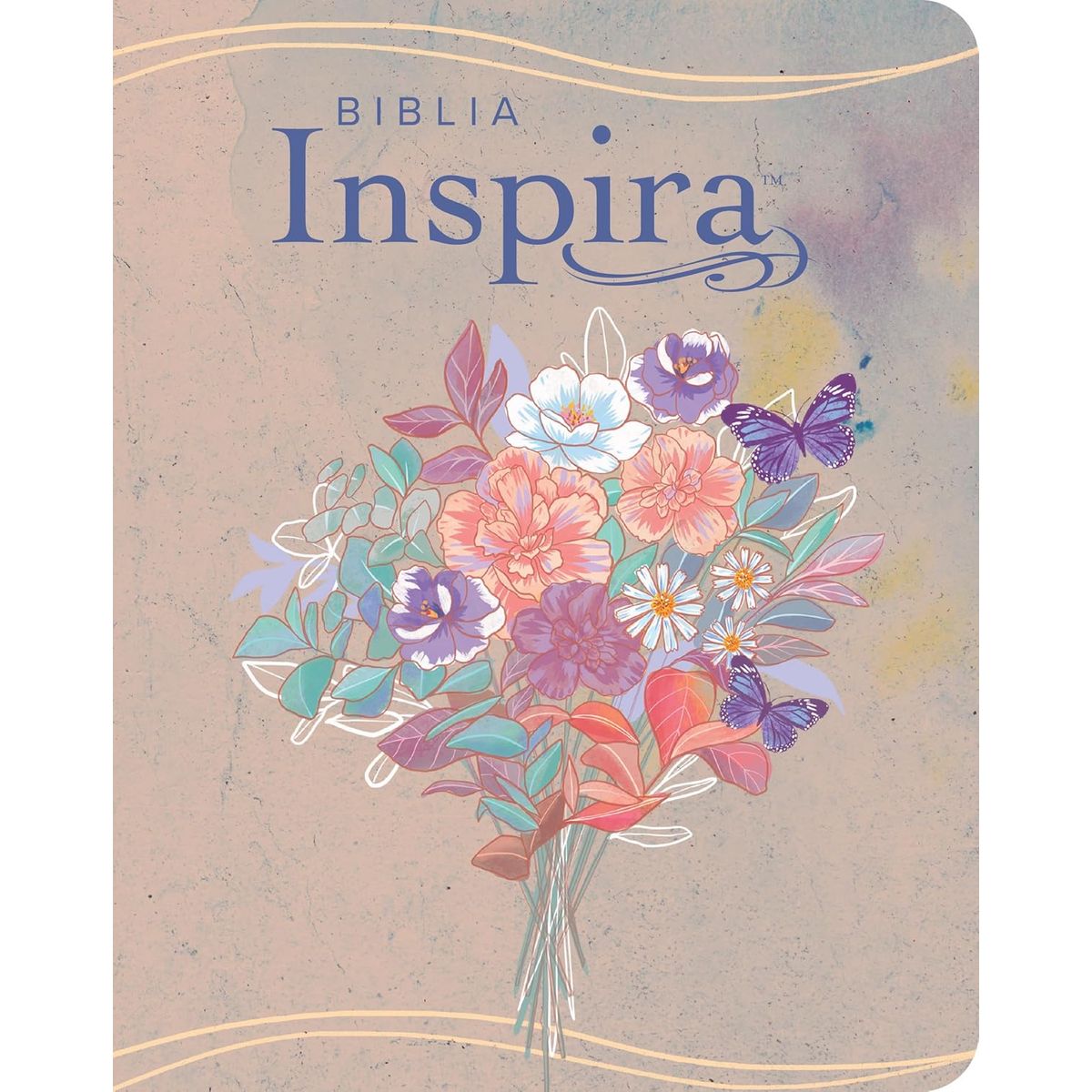 TYNDALE HOUSE PUBLISHERS - Biblia Inspira NTV con Filament sentipiel acuarela rosa