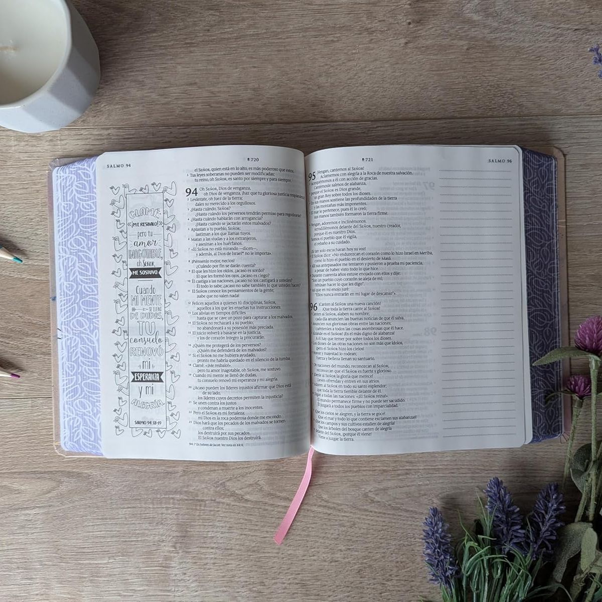 TYNDALE HOUSE PUBLISHERS - Biblia Inspira NTV con Filament sentipiel acuarela rosa