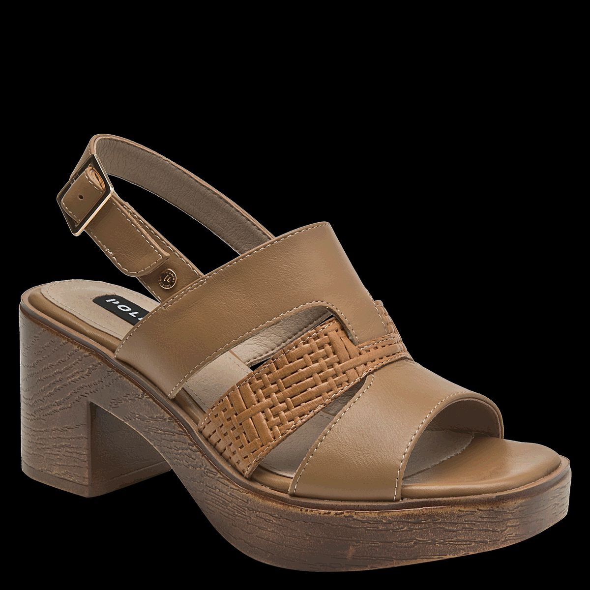 POLLINI - Sandalia Mujer Casual Marrón claro Pollini