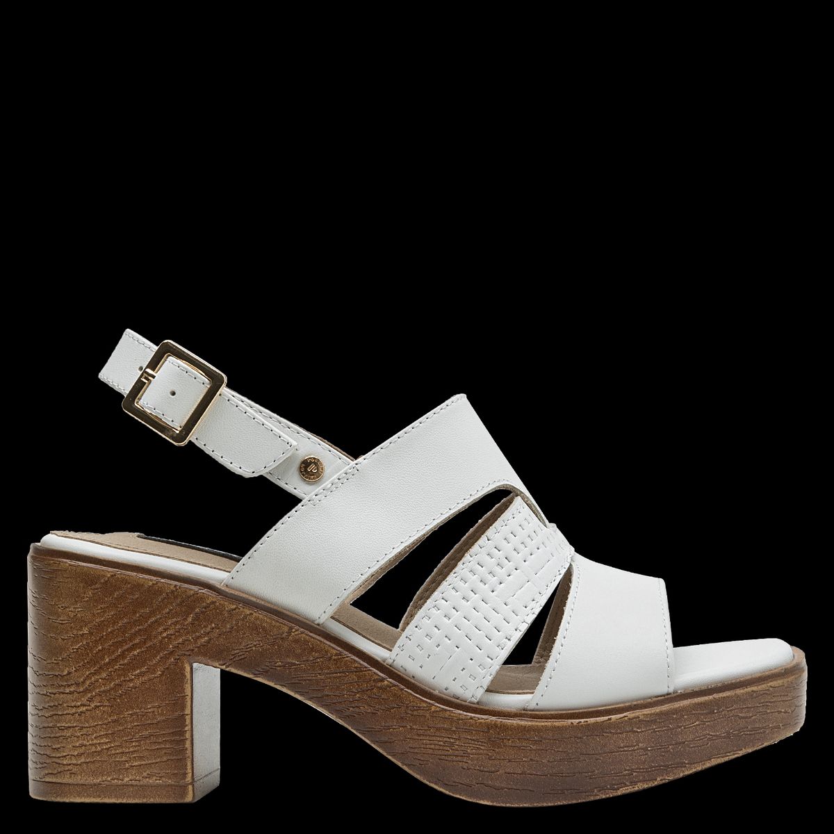 POLLINI - Sandalia Mujer Casual Blanco Pollini