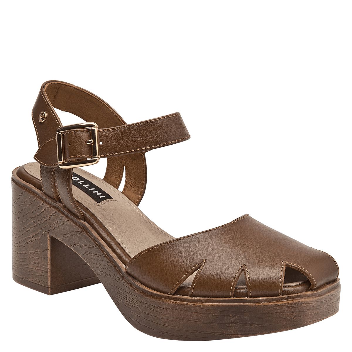 POLLINI - Sandalia Mujer Casual Marrón Pollini