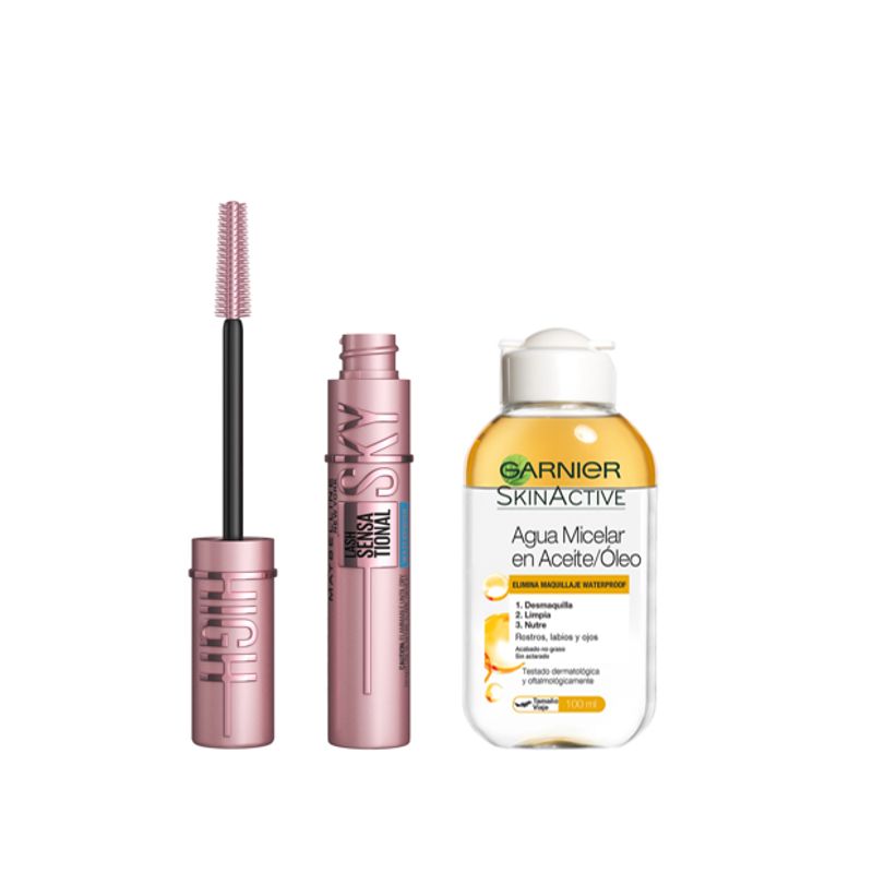 LOREAL PARIS - Pack Limpieza Micelar + Máscara de Pestañas Sky High WTP