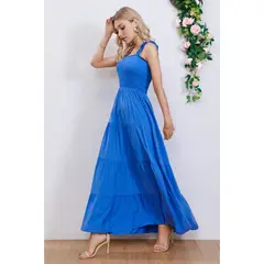 MPROPIA - Maxi Vestido Mujer Largo Elasticado Primavera Casual Eventos 3259