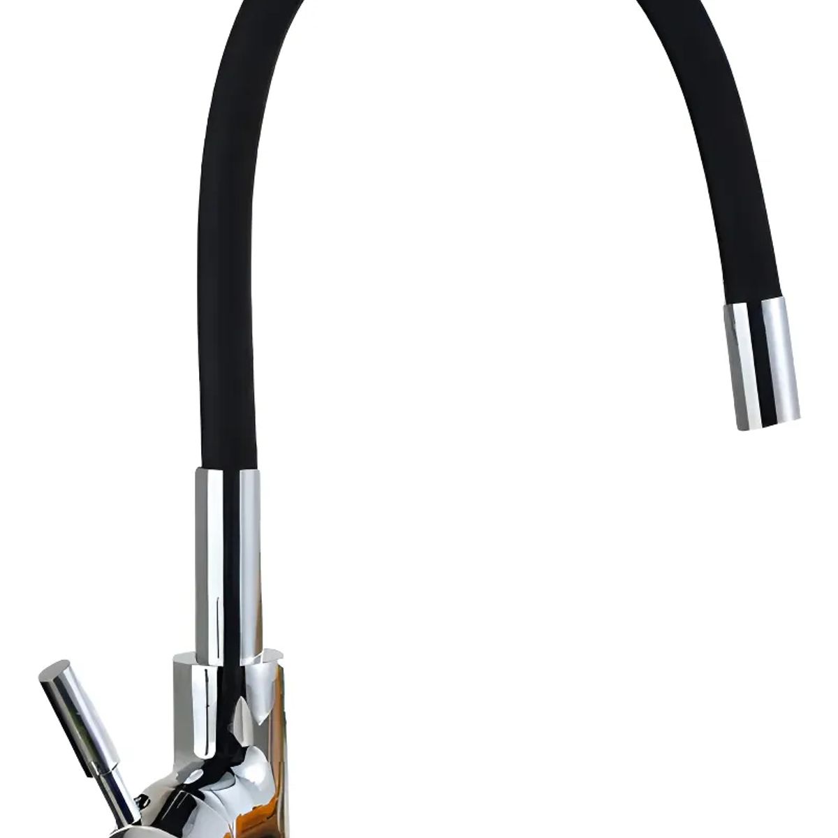 GENERICO - Llave Grifo Monomando Flexible Negro Para Lavaplatos