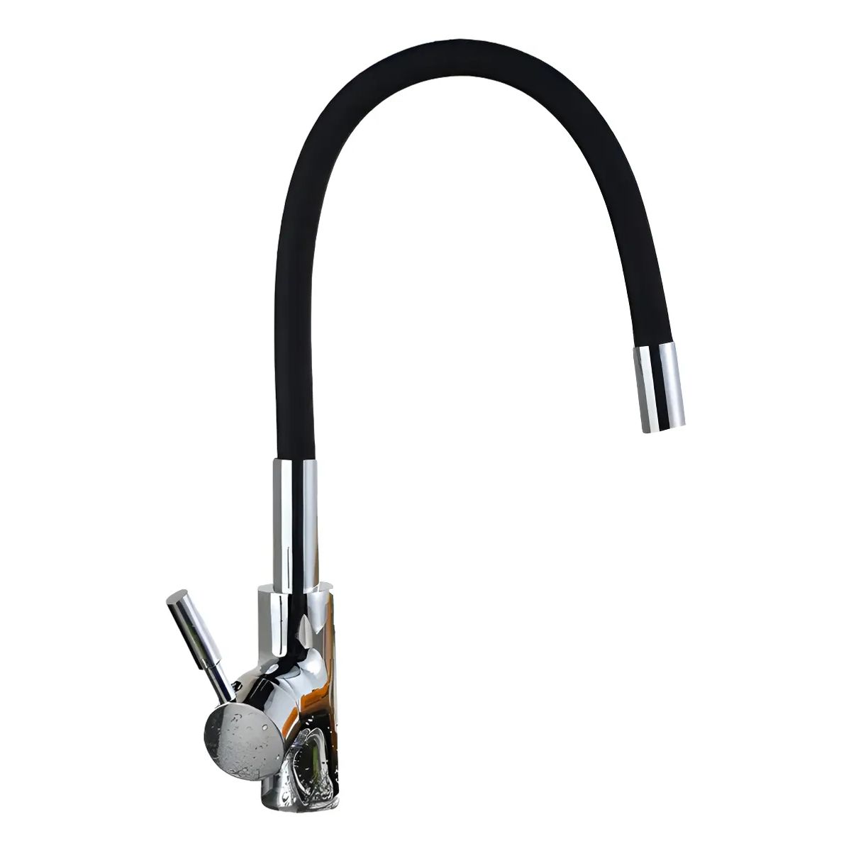 GENERICO - Llave Grifo Monomando Flexible Negro Para Lavaplatos