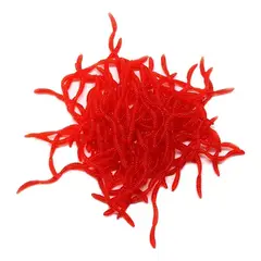 GENERICO - Pack 100 Señuelos Pesca Lombrices Tierra Gusanos Cebo Blando