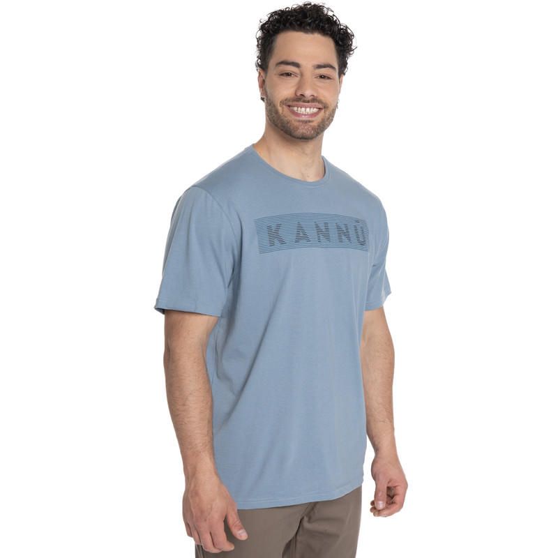 KANNU - POLERA HOMBRE MANGA CORTA LOGO ALGODÓN ORGÁNICO