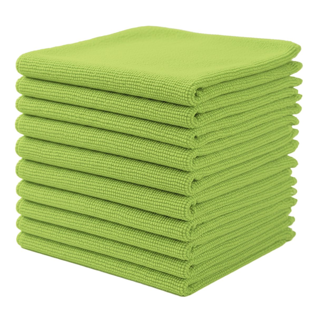 GENERICO - 10 Traperos Simples de Microfibra con Ojal Verde