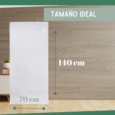 Imagen 2 del producto Set 3 Toallas De Cuerpo de Baño Hotel De Algodon Blancas 70x140 500gr