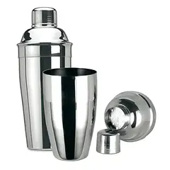GENERICO - Coctelera 3 piezas acero inoxidable shaker 500 ml