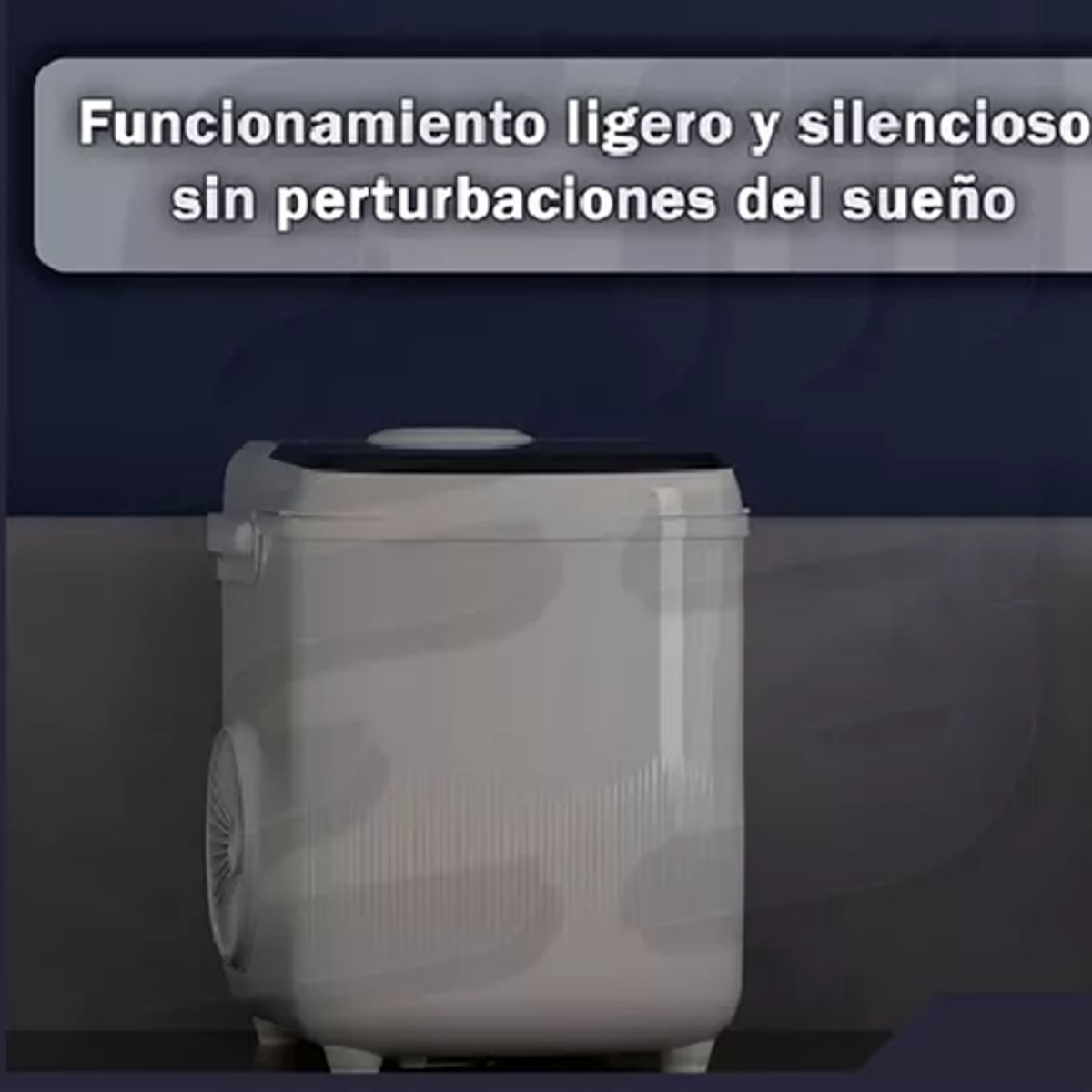 GENERICO - Máquina para Hacer Hielo de Encimera Eléctrica Blanca