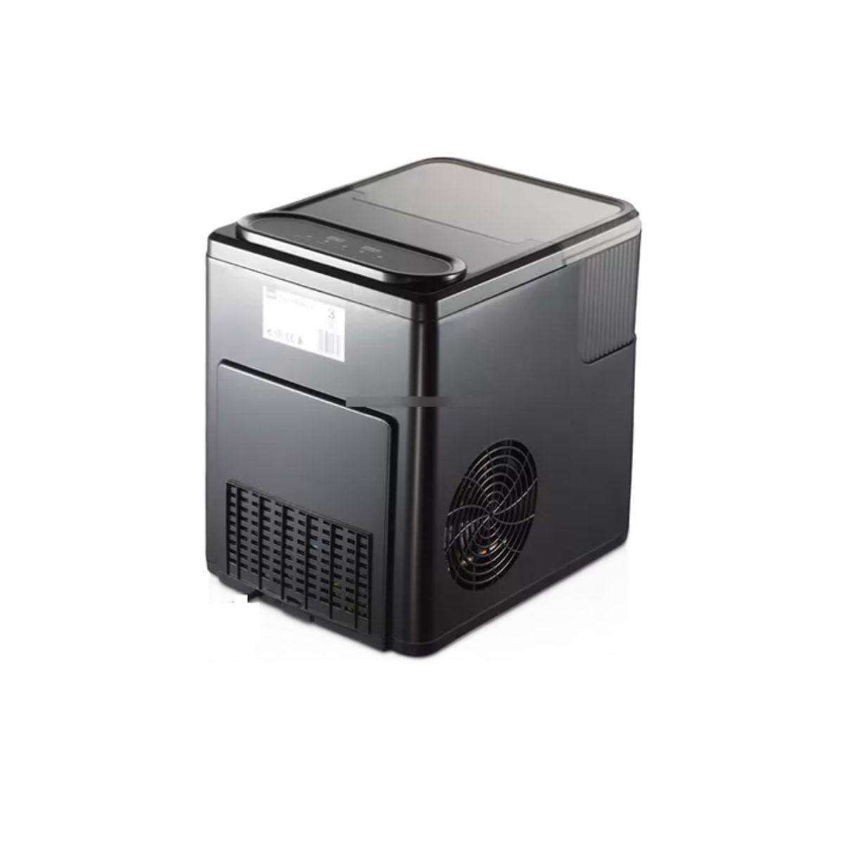 GENERICO - Máquina para Hacer Hielo Compacta Eléctrica Hielera Negra