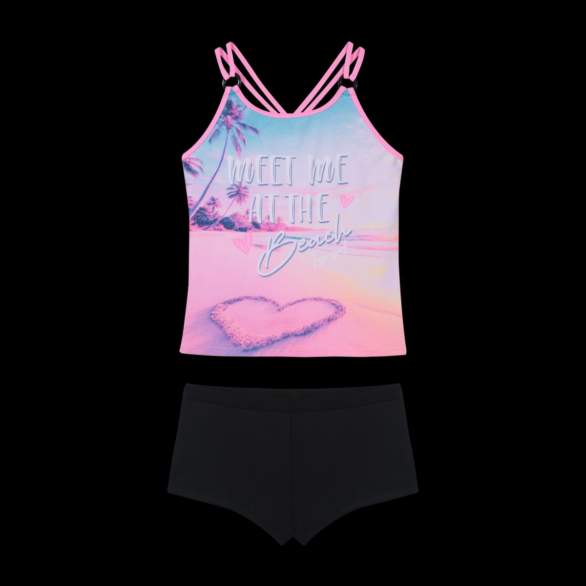 H2O WEAR - Traje de Baño Niña Teens Tankini UV50 H2O Wear Negro - Negro