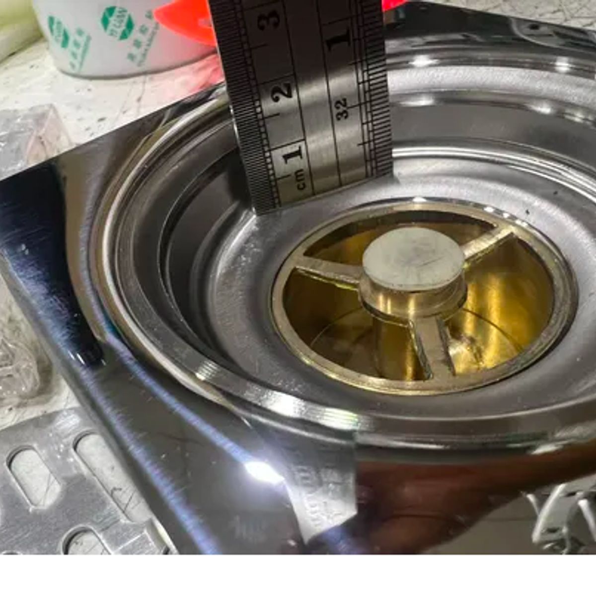 GENERICO - Rejilla Pileta Acero Inoxidable 10x10 Cm Redonda Aquakit