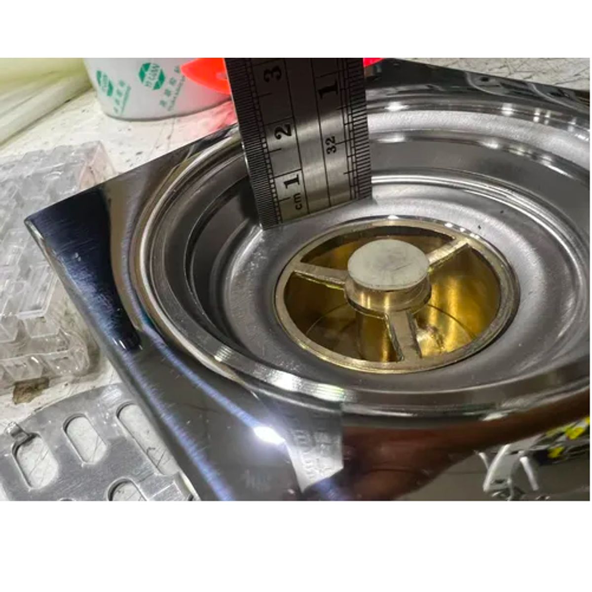 GENERICO - Rejilla Pileta Acero Inoxidable 10x10 Cm Redonda Aquakit