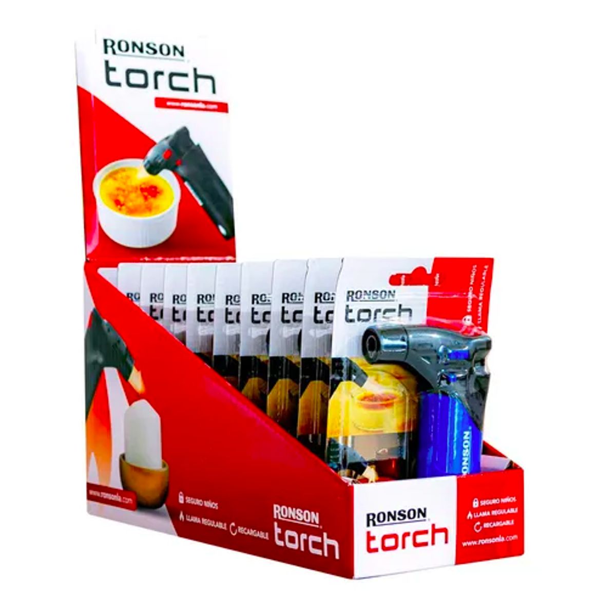 RONSON - Pack x10 Encendedor Soplete Torch Ronson
