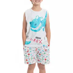 LADY GENNY - Pijama Niño T-REX AlgodónCotton