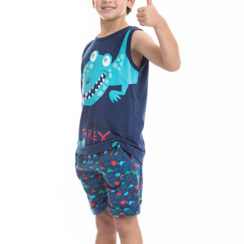 LADY GENNY - Pijama Niño T-REX AlgodónCotton