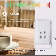 GENERICO - Timbre inalambrico con sensor 1 timbre exterior, 1 interior