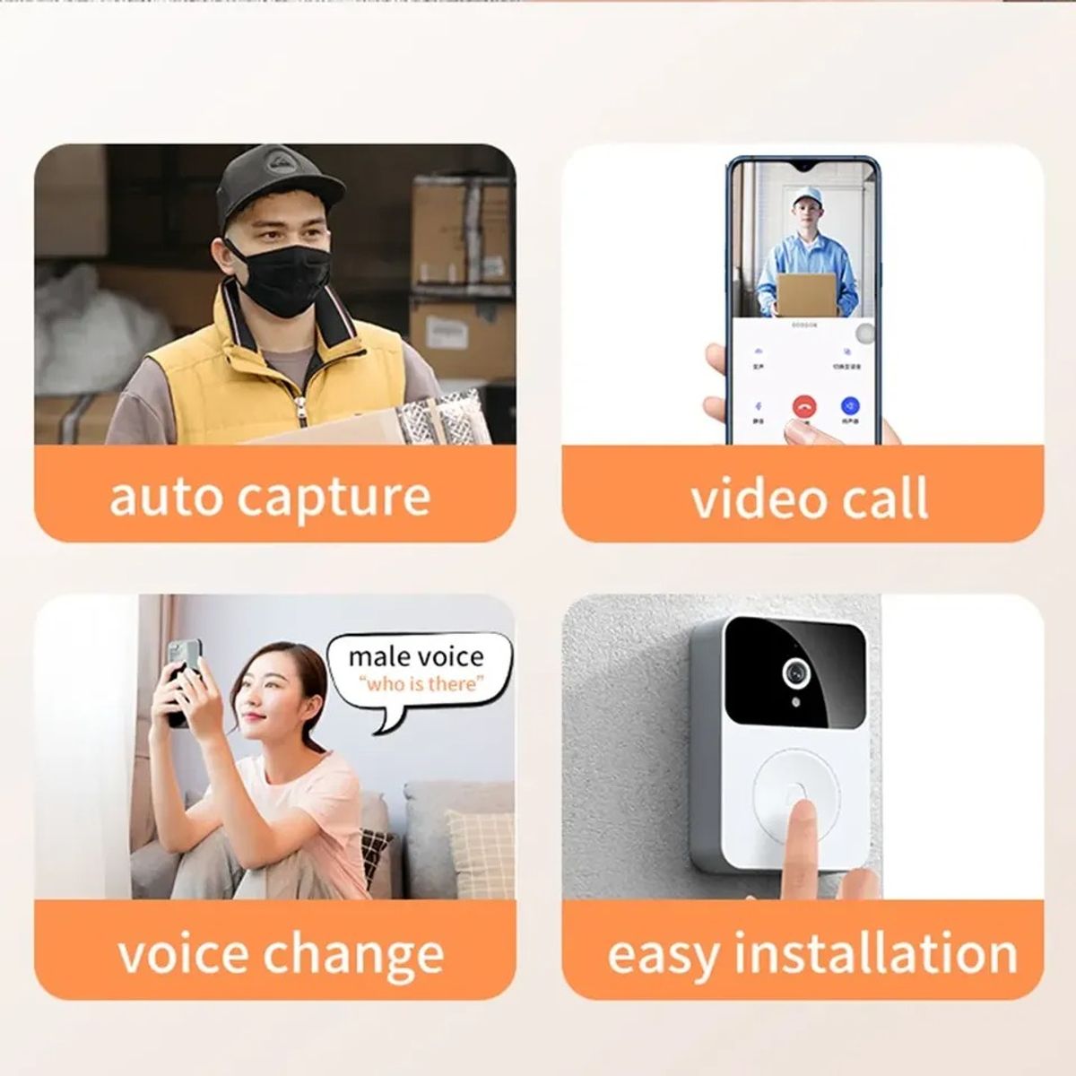 GENERICO - Timbre X9 Visual Smart Doorbell X Smart Home