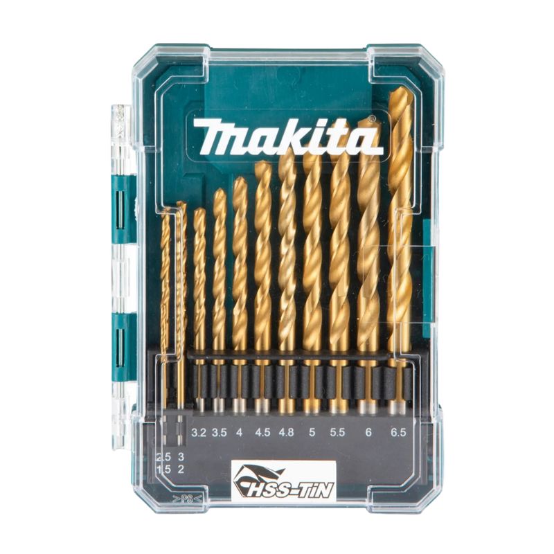 MAKITA - Set De Brocas Metal Acero Titania 13 Piezas Makita D-72855