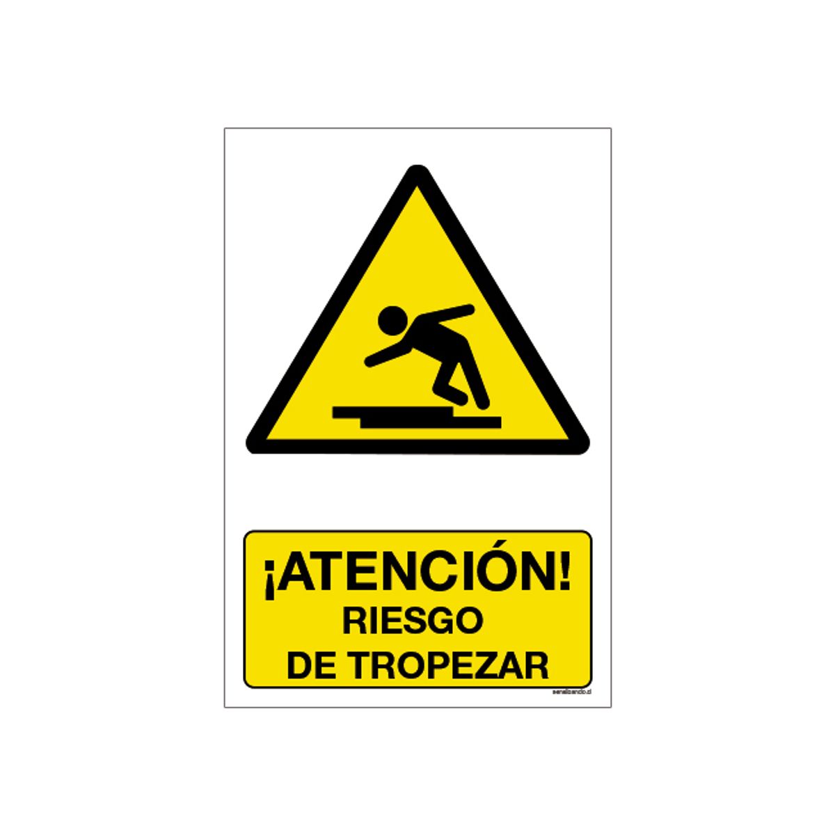MAU PRINT - Señaletica Atencion riesgo de tropezar 20x30