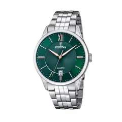 FESTINA - Reloj F20425/7 Verde Hombre Acero Clasico