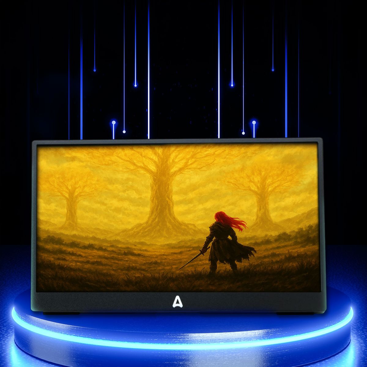 AUDIOTEK - Monitor Gamer Portátil 15.6  Full Hd Parlantes Lcd 60 Hz