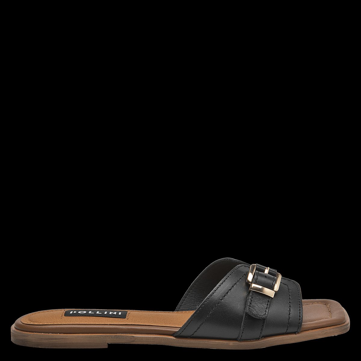 POLLINI - Sandalia Mujer Casual Negro Pollini