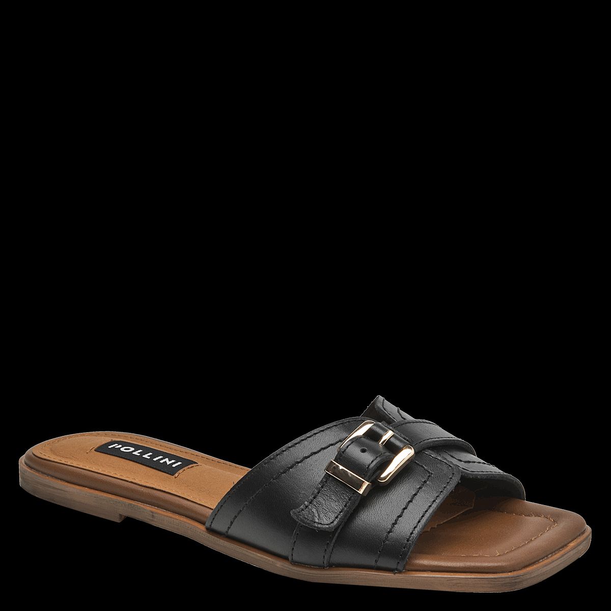 POLLINI - Sandalia Mujer Casual Negro Pollini