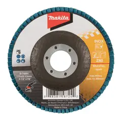 MAKITA - Disco Traslapado Gr80 Metal Acero Inoxidable D-74201