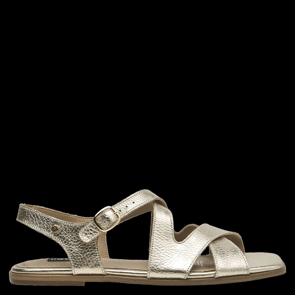 POLLINI - Sandalia Mujer Casual Dorado Pollini